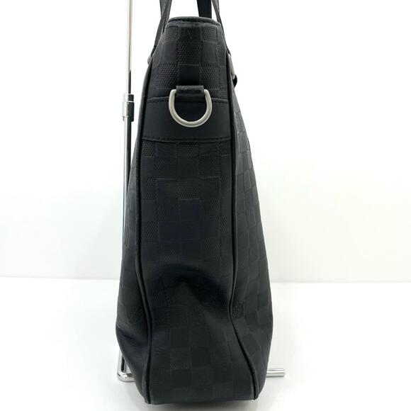 Louis Vuitton Tadao Damier Infini Shoulder Bag Tote Handbag Black - Picture 5 of 12